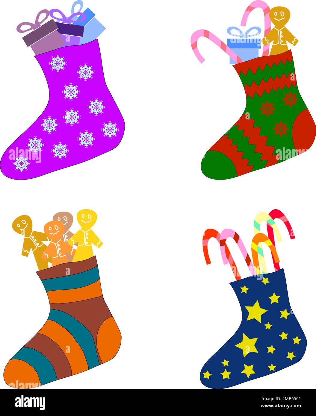 Printed socks Stock Vector Images - Alamy