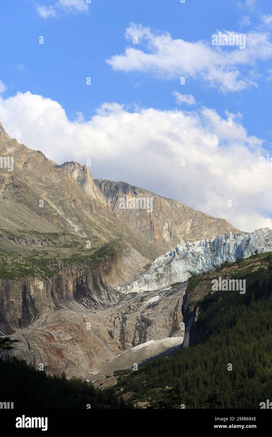 Glacier. Alpes Suisses. Europe. Stock Photo