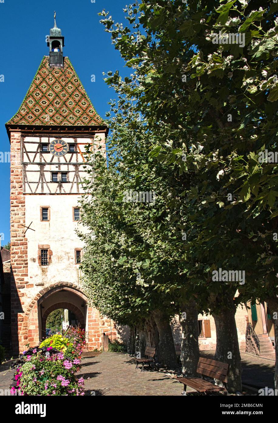 Porte Haute, Bergheim, Alsace, France Stock Photo Alamy