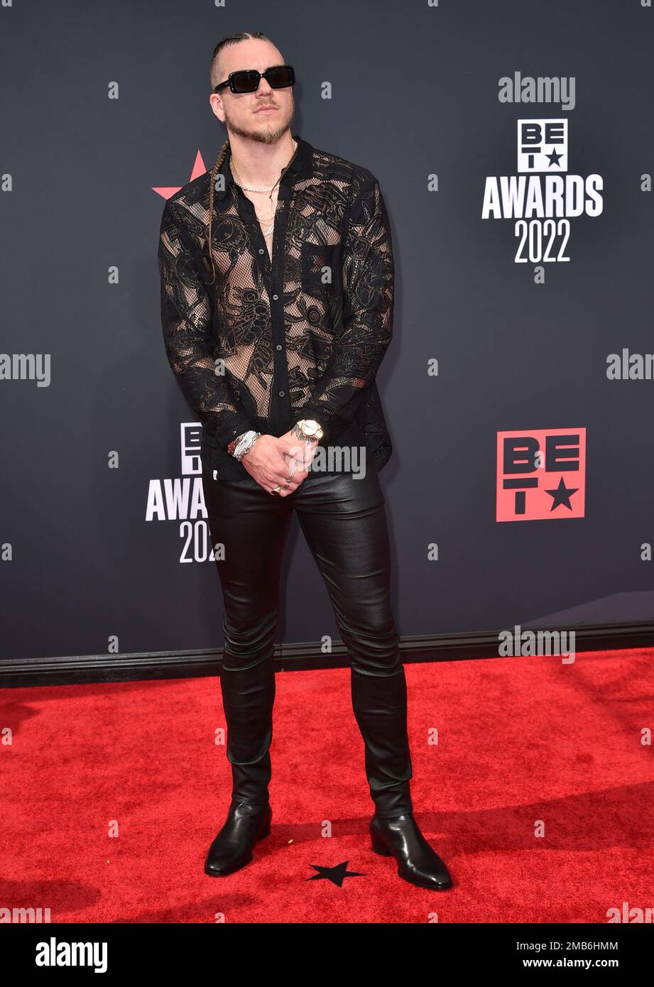 Brandon Lake arrives at the BET Awards on Sunday, June 26, 2022, at the(02)