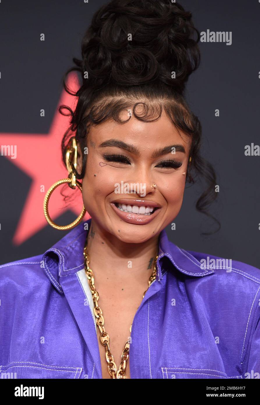 India Love arrives at the BET Awards on Sunday, June 26, 2022, at the
