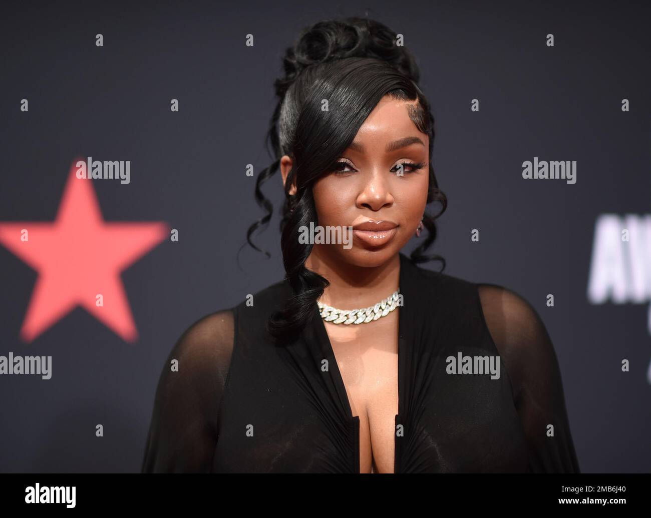 Light Skin Keisha arrives at the BET Awards on Sunday, June 26, 2022