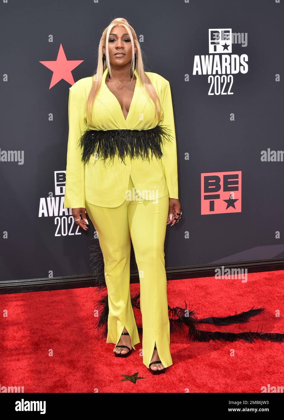 Mignon Von arrives at the BET Awards on Sunday, June 26, 2022, at the
