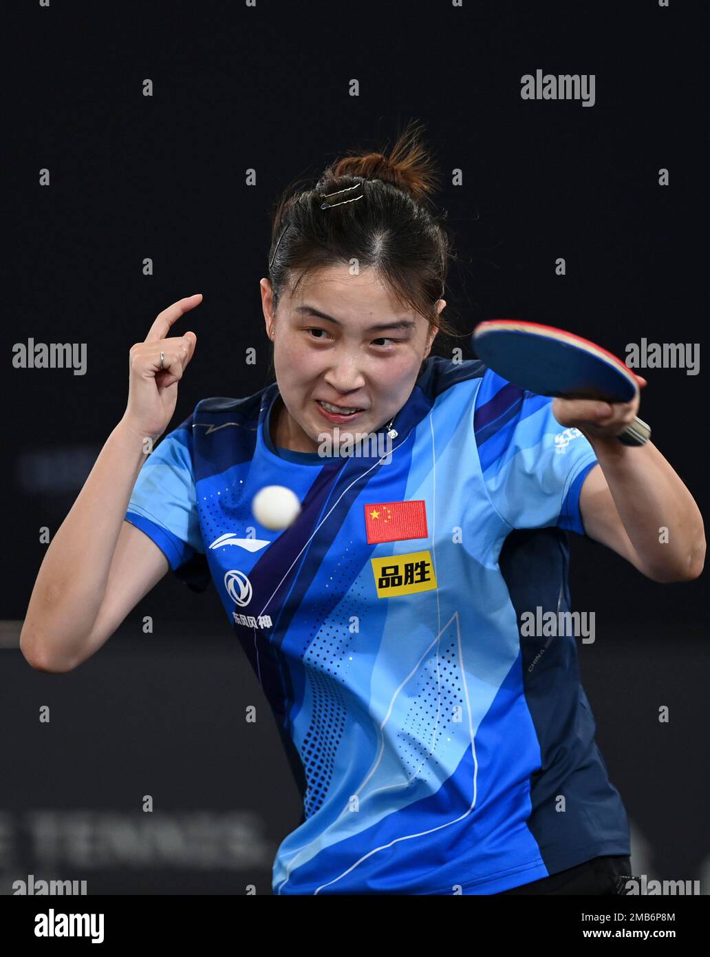 Doha, Qatar. 20th Jan, 2023. Qian Tianyi of China competes during the