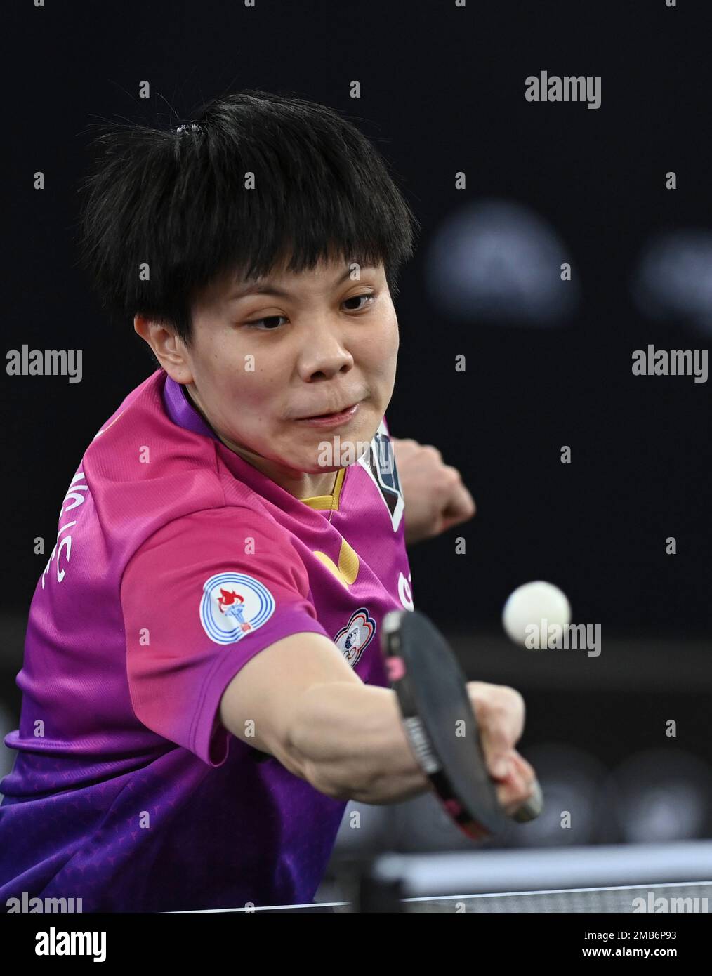 Doha, Qatar. 20th Jan, 2023. Cheng IChing of Chinese Taipei competes