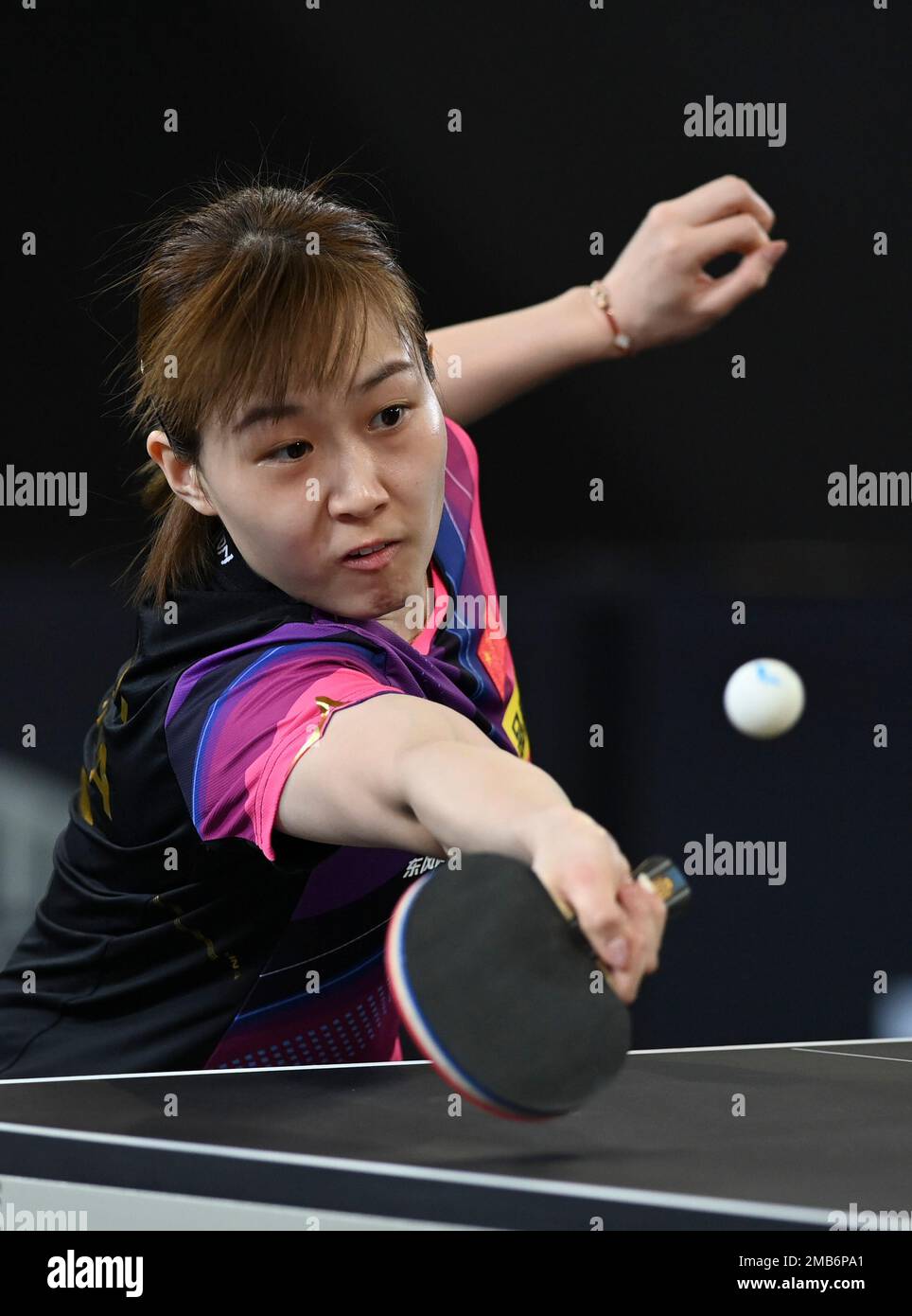 Doha, Qatar. 20th Jan, 2023. Liu Weishan of China competes during the