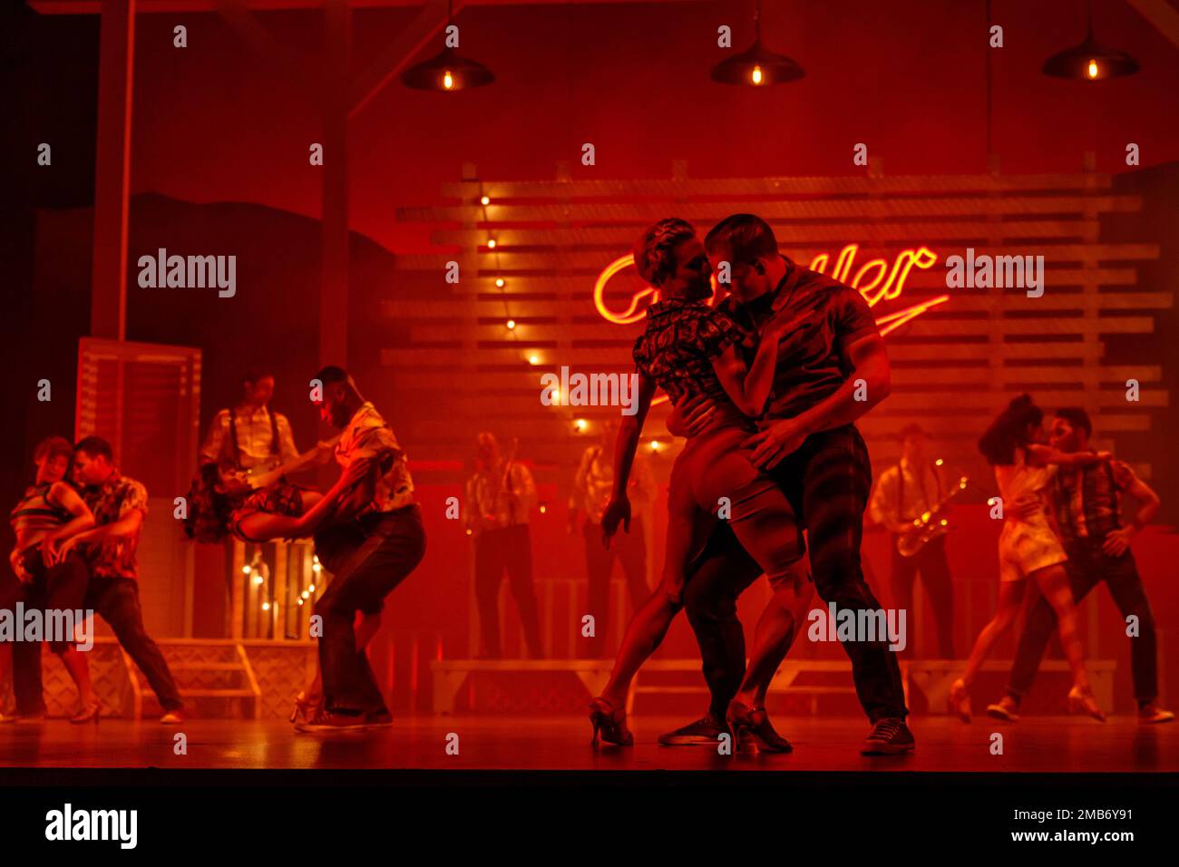 Dominion Theatre, London, UK. 20th January 2023.  'Dirty Dancing – The Classic Story on Stage' cast performing at West End’s Dominion Theatre. Following its record-breaking run last year, Dirty Dancing - The Classic Story On Stage returns to the West End until 29th April. Photo by Amanda Rose/Alamy Live News Stock Photo