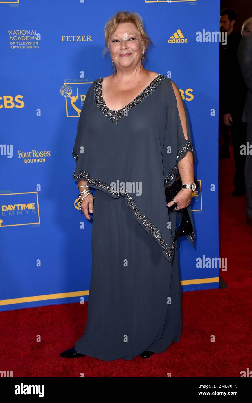Beth Maitland arrives at the 49th annual Daytime Emmy Awards on Friday ...