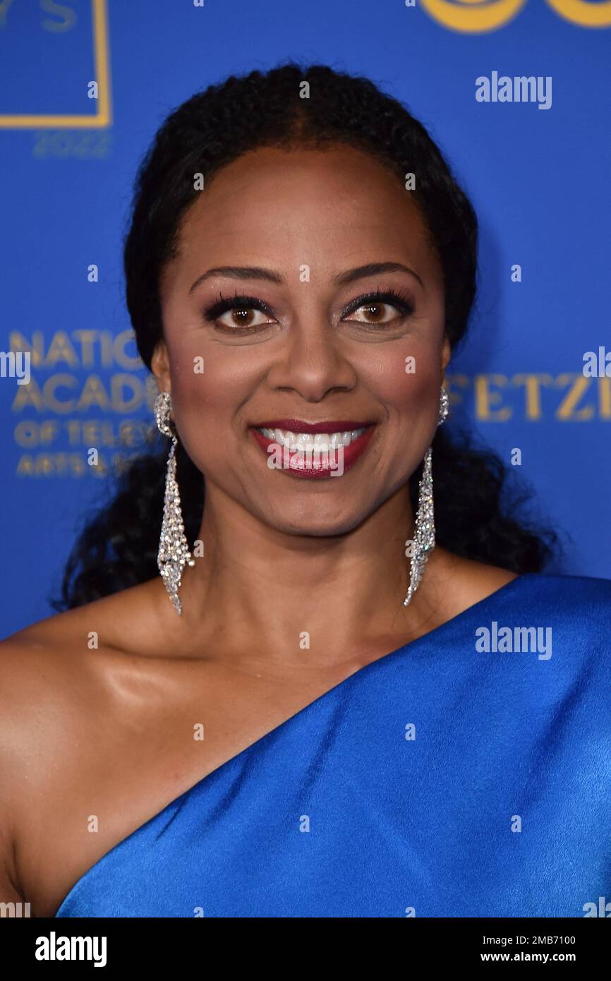 Nischelle Turner arrives at the 49th annual Daytime Emmy Awards on