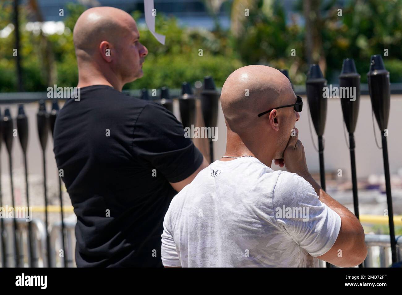Michael Szochet, right, and Lazaro Carnero remember their best friend
