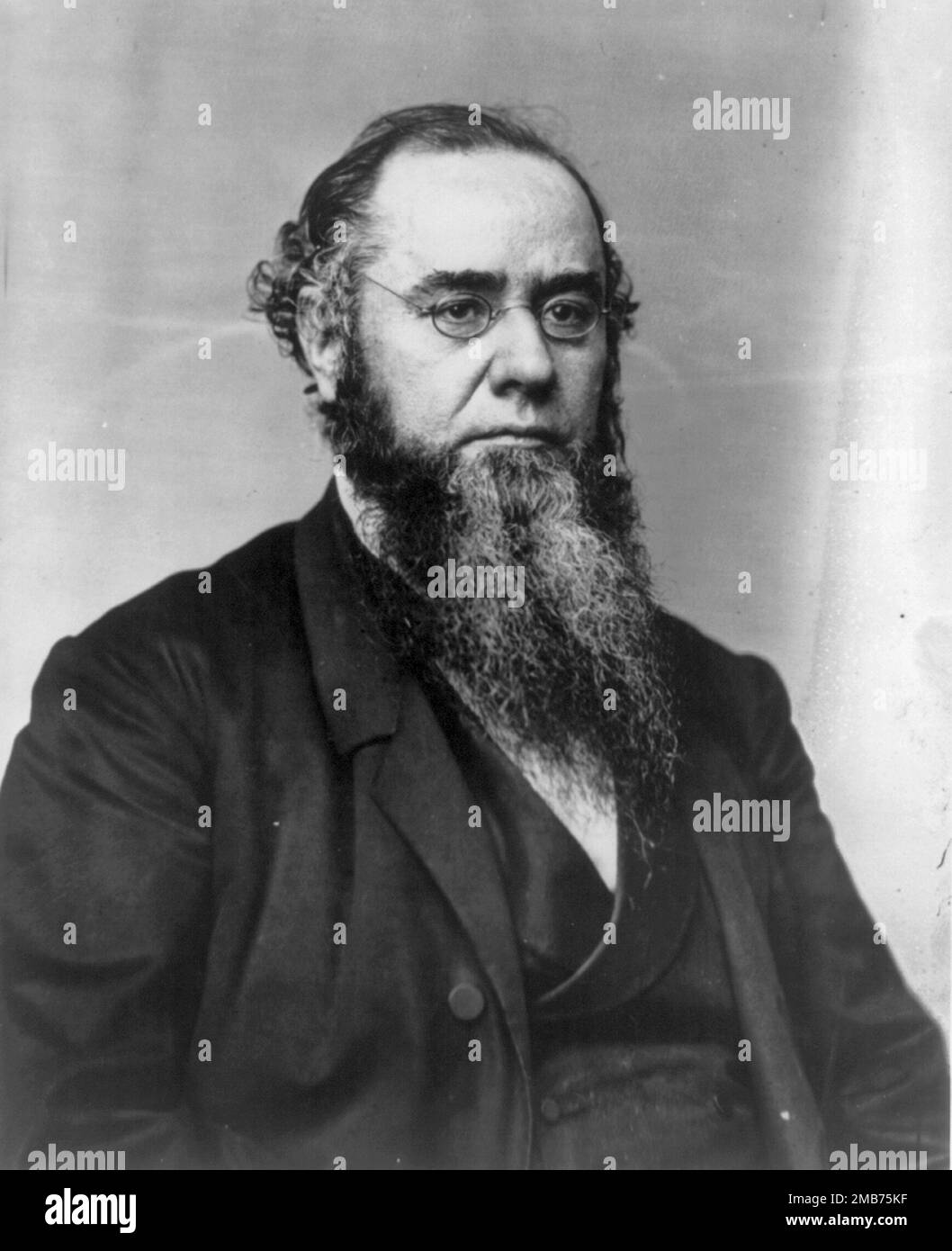 Edwin M. Stanton, who was the Secretary of War in Abraham Lincoln's government during the American Civil War Stock Photo