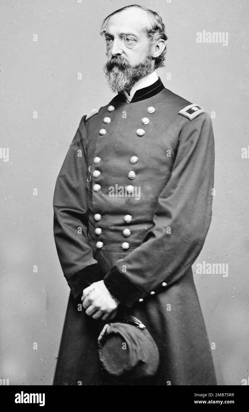 General George Meade who was a leading general in the US Army (aka the Union Army) during the American Civil War. He is best known for the comprehensibe Unionist victory at the battle of Gettysberg Stock Photo