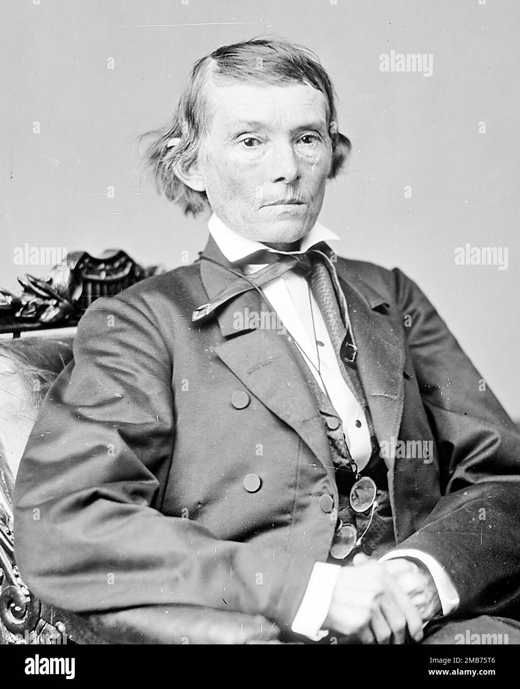 United States Senator Alexander Hamilton Stephens who was Vice President of the Confederate States of America. Stock Photo