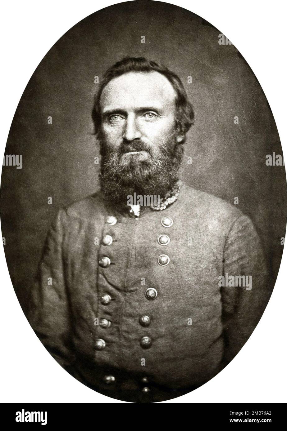 Confederate general Thomas J. "Stonewall" Jackson. Stock Photo