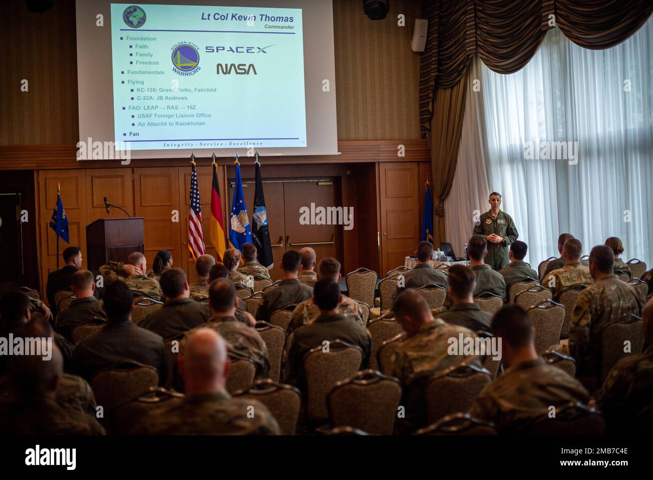 U.S. Air Force Lt. Col. Kevin Thomas, Military Personnel Exchange ...
