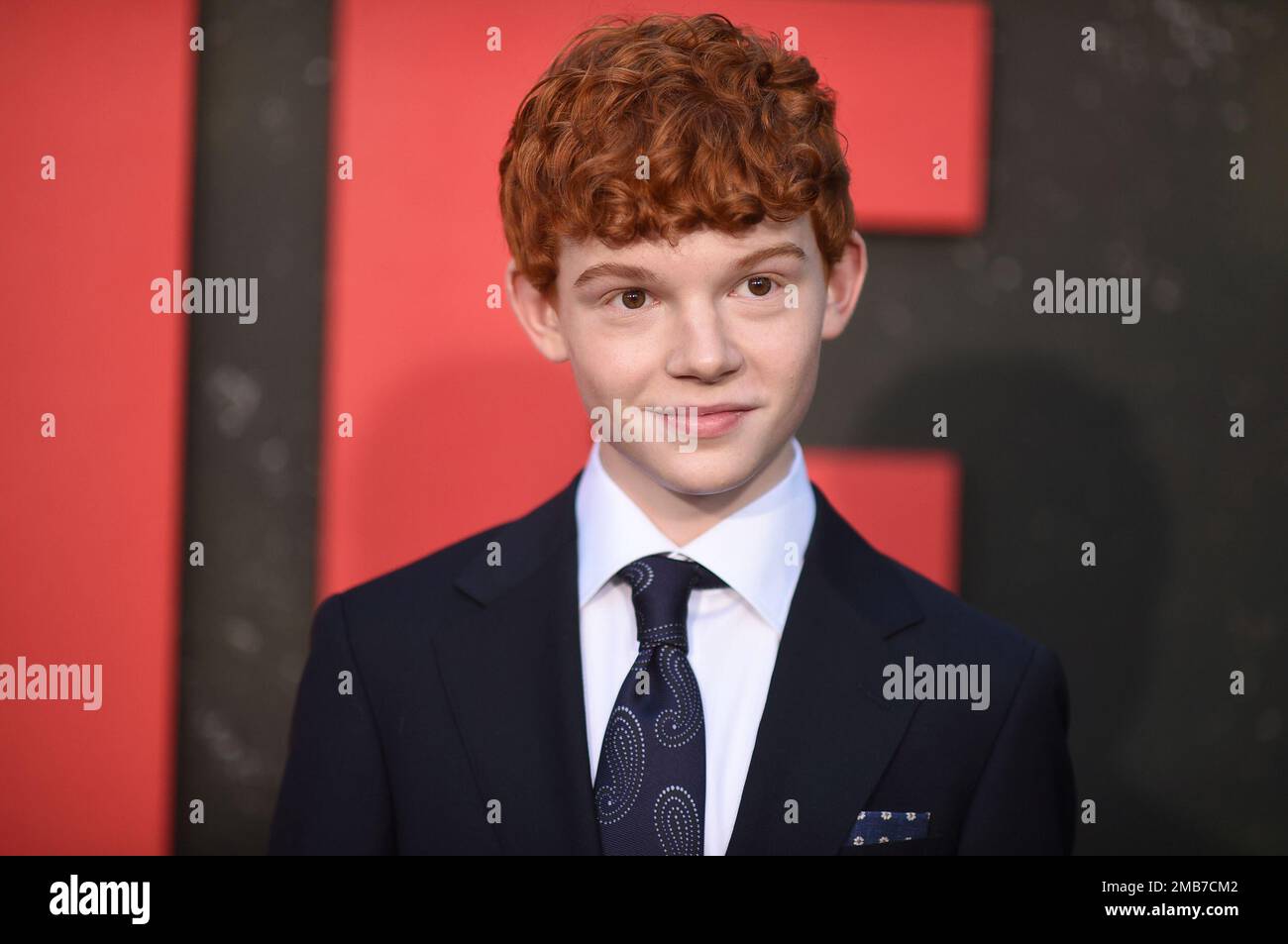 Spencer Fitzgerald arrives at the Los Angeles premiere of “The Black