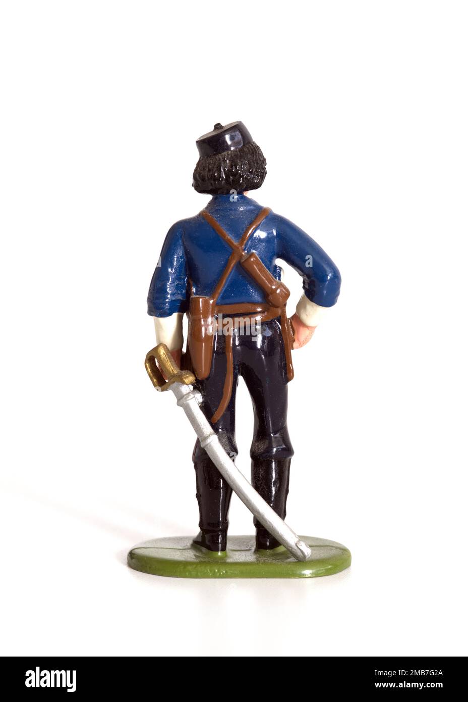 Metal figurine of Major Gustavus Ferdinand Von Tempsky Stock Photo