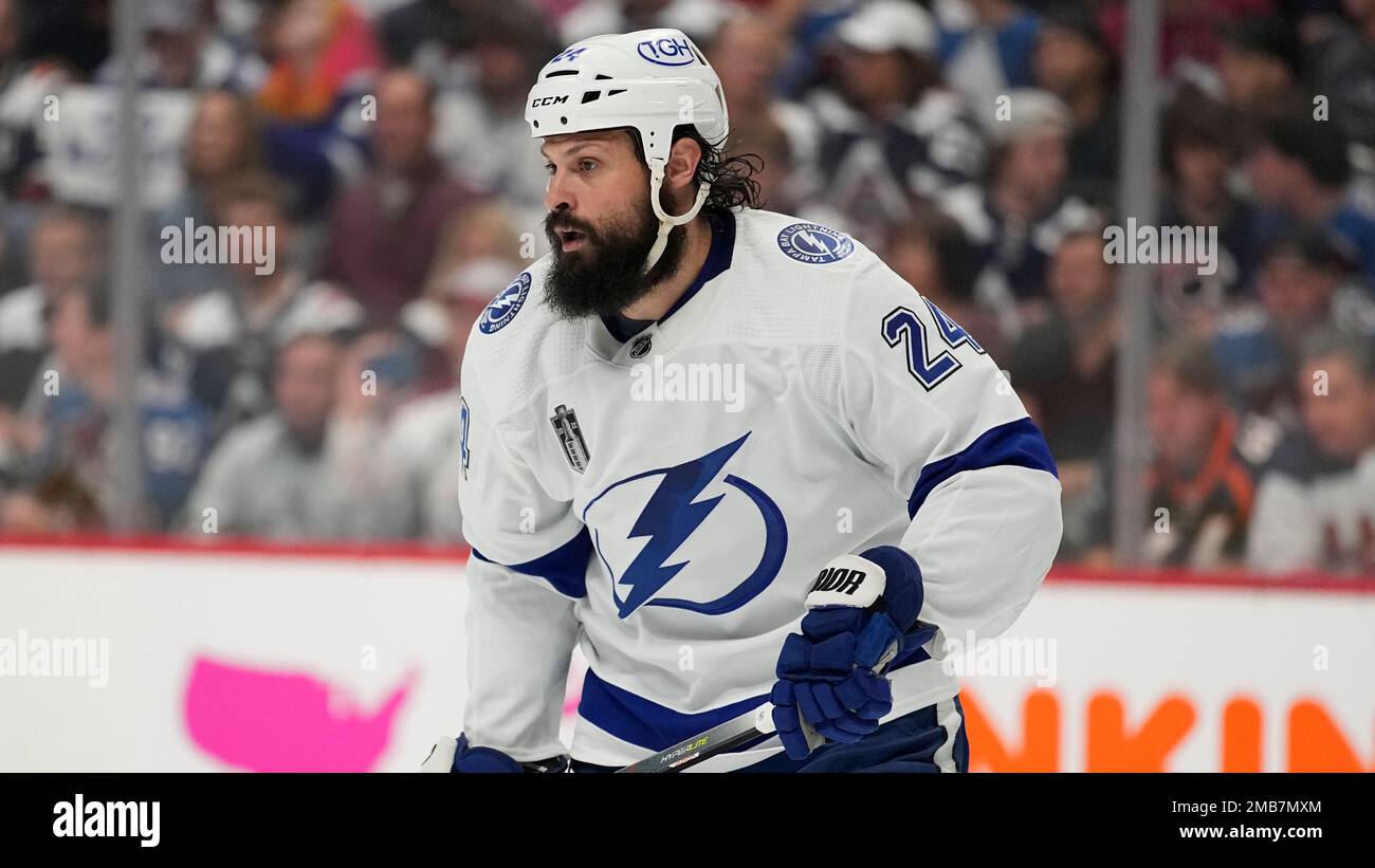Tampa Bay Lightning defenseman Zach Bogosian during the second period