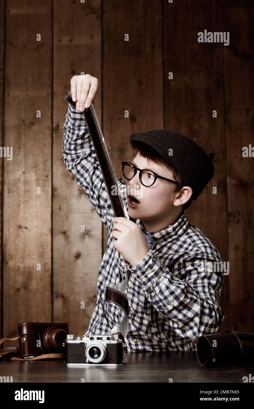 Something went wrong with these...theyre blank. Young boy in retro