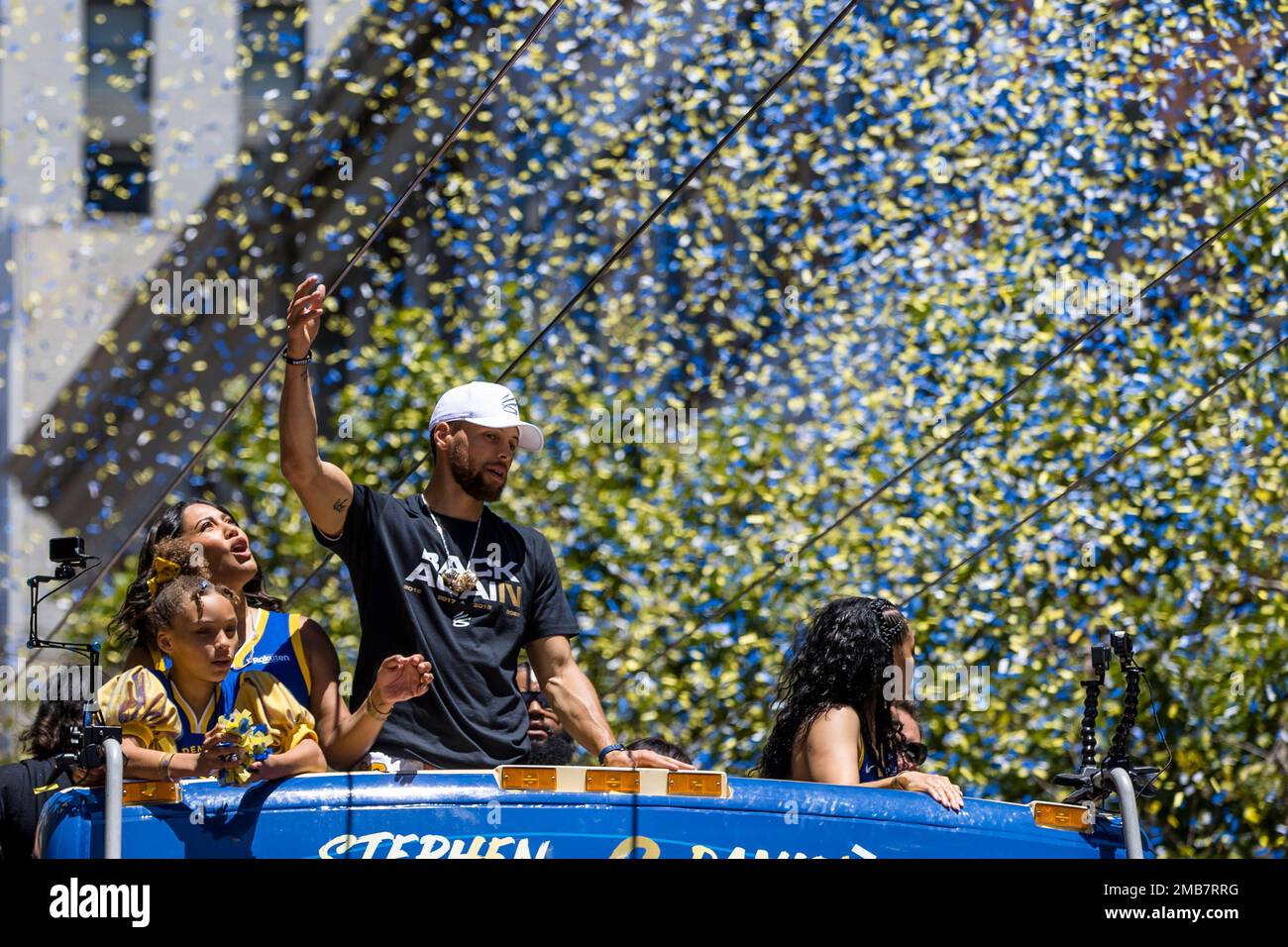 Riley Curry Steph Curry Golden State Warriors Parade