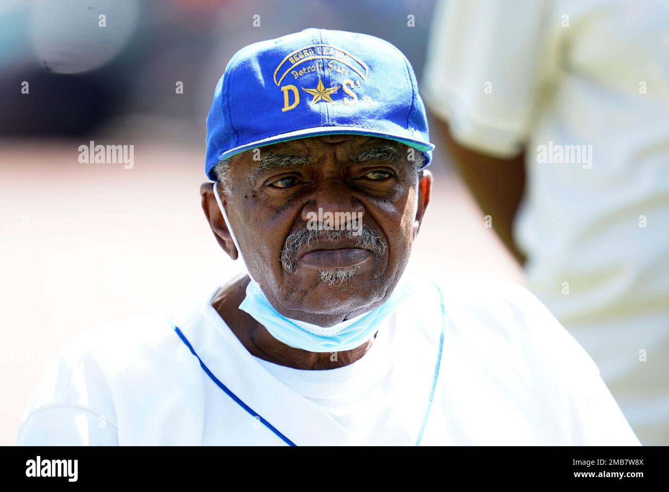 Eugene Scruggs, a former Negro League baseball player, is recognized ...