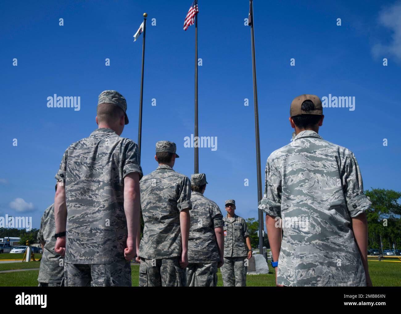 Cadets with Cunningham Field Composite Squadron Civil Air Patrol NC 160 ...