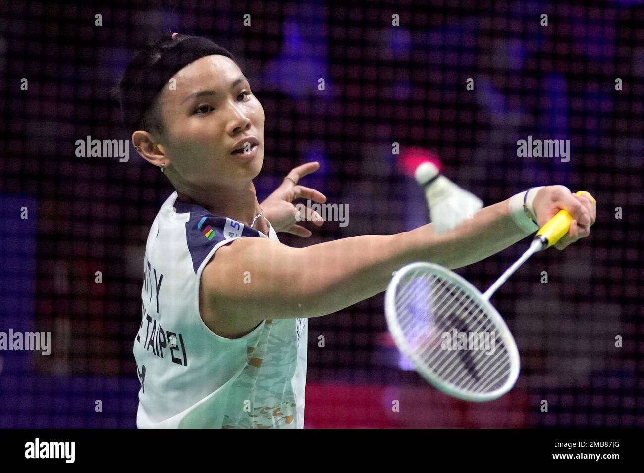 Taiwans Tai Tzu Ying competes against Chinas Chen Yu Fei during their womens singles semifinal match at Indonesia Open badminton tournament at Istora Gelora Bung Karno Stadium in Jakarta, Indonesia, Saturday, June