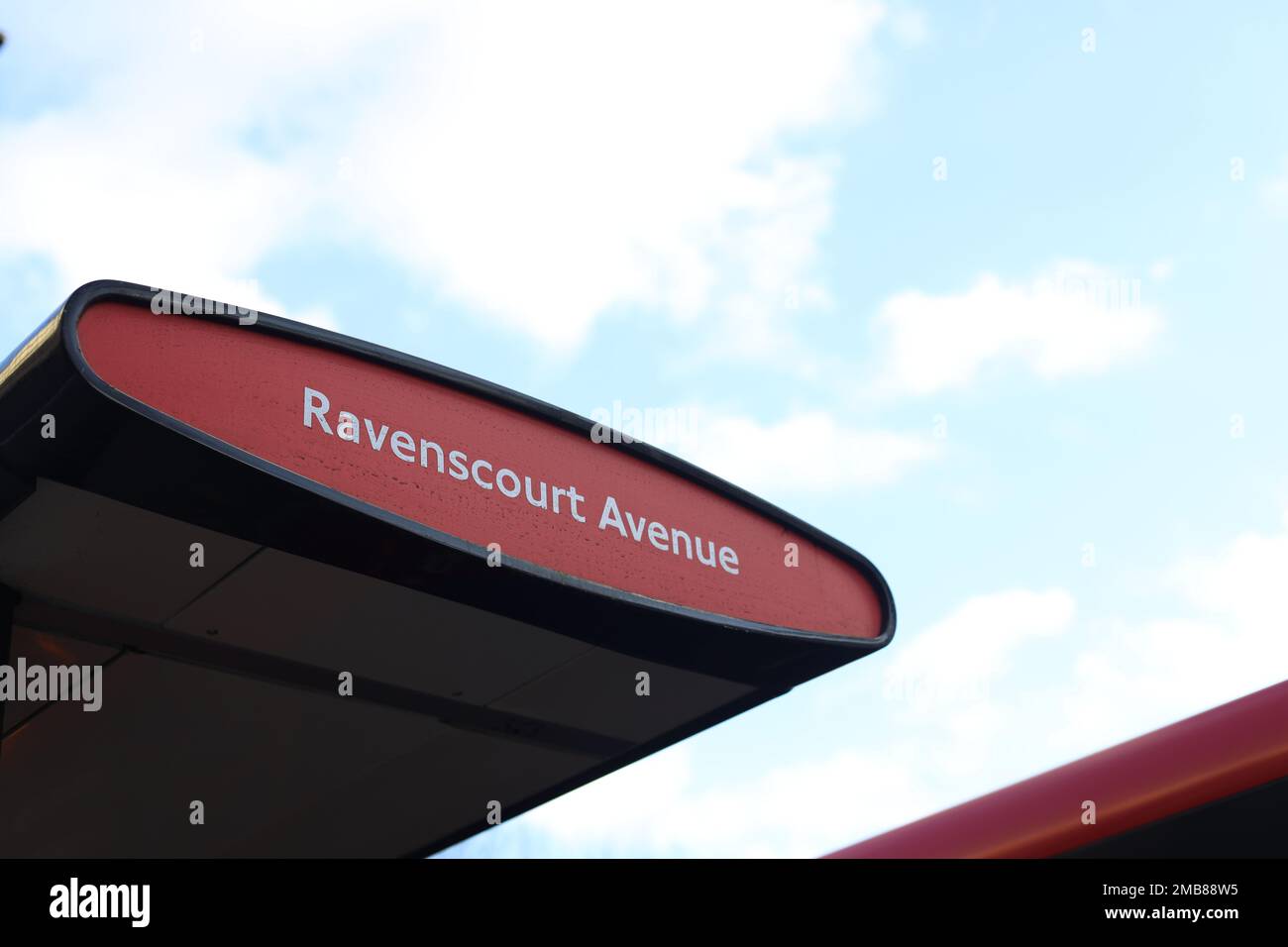 Ravenscourt Avenue bus stop, west London. Credit: Sinai Noor/Alamy Stock Photo