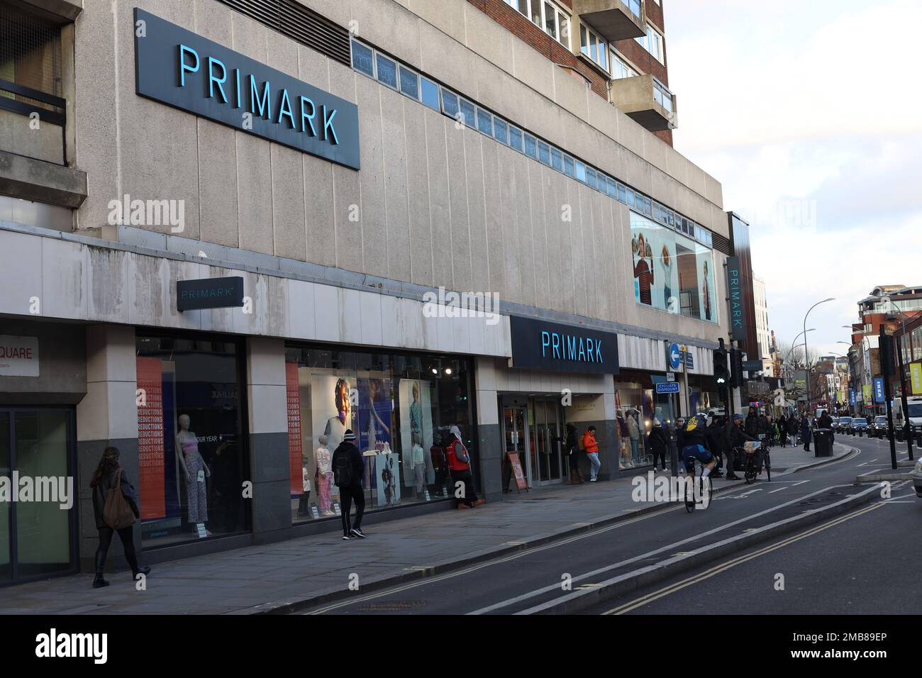 Exterior of Primark clothes store in Hammersmith on King Street. Stock Photo