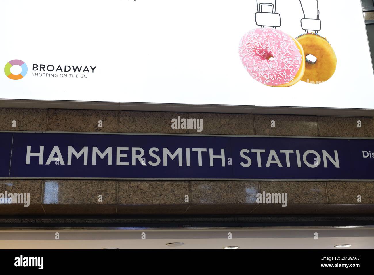 Hammersmith Train/Bus Station Stock Photo