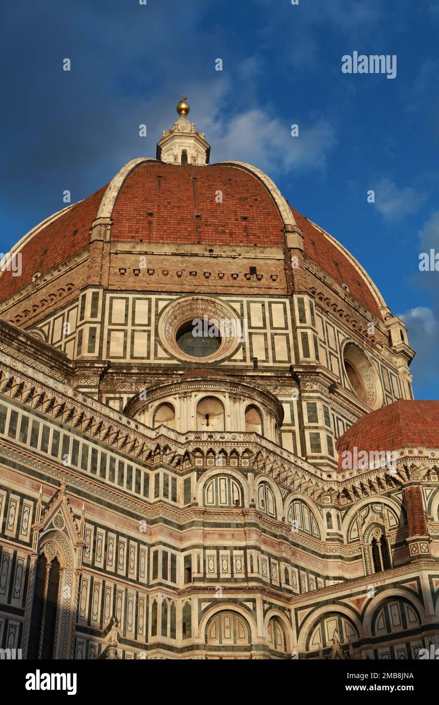 A vertical low angle shot of the historic Santa Maria del Fiore ...