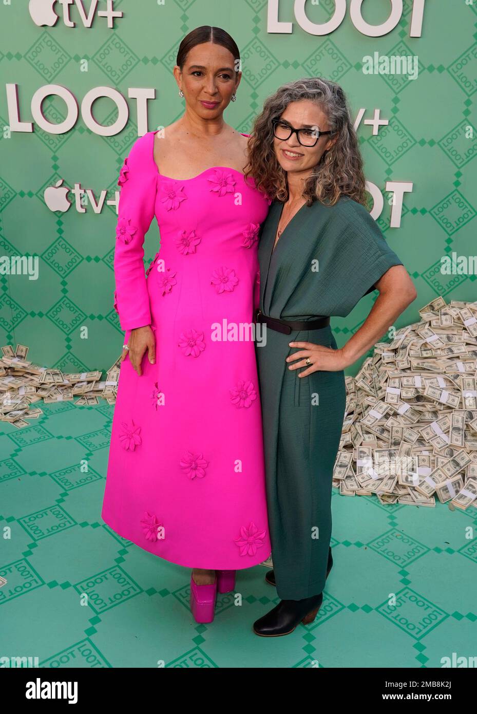 Maya Rudolph, left, and Danielle Renfrew Behrens arrive at the premiere