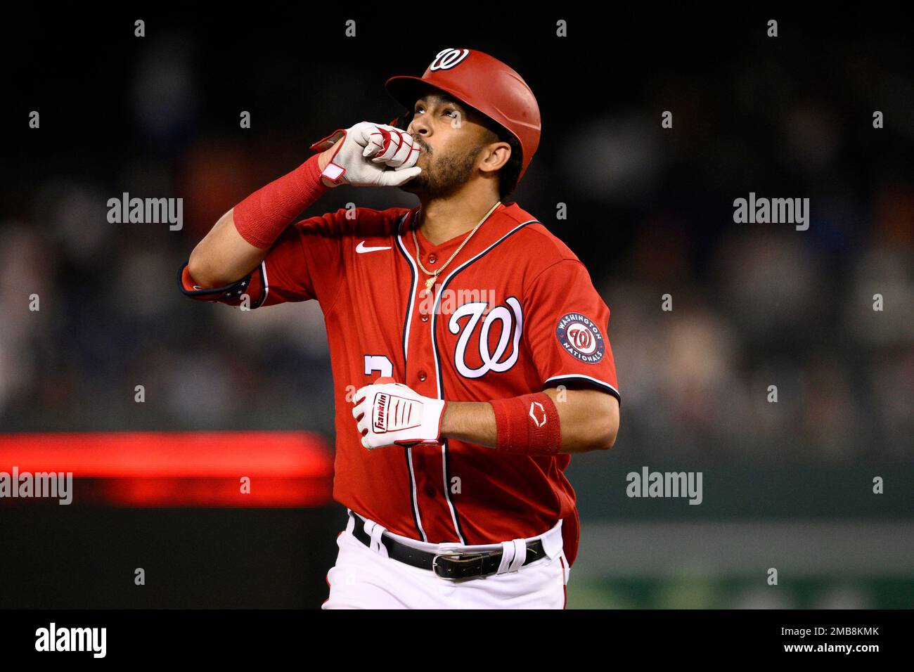 This is a 2023 photo of Luis Garcia of the Washington Nationals baseball  team. This image reflects the Nationals active roster as of Friday, Feb.  24, 2023, when this image was taken. (