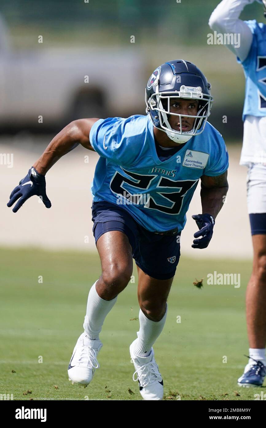 Tennessee Titans cornerback Tre Avery (30) take a break during