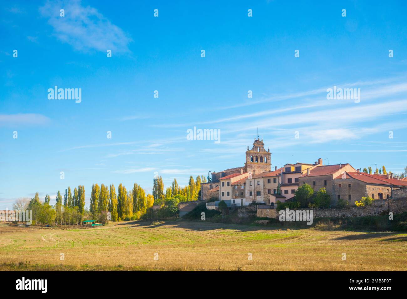 Overview. Urueñas, Segovia province, Castilla Leon, Spain. Stock Photo