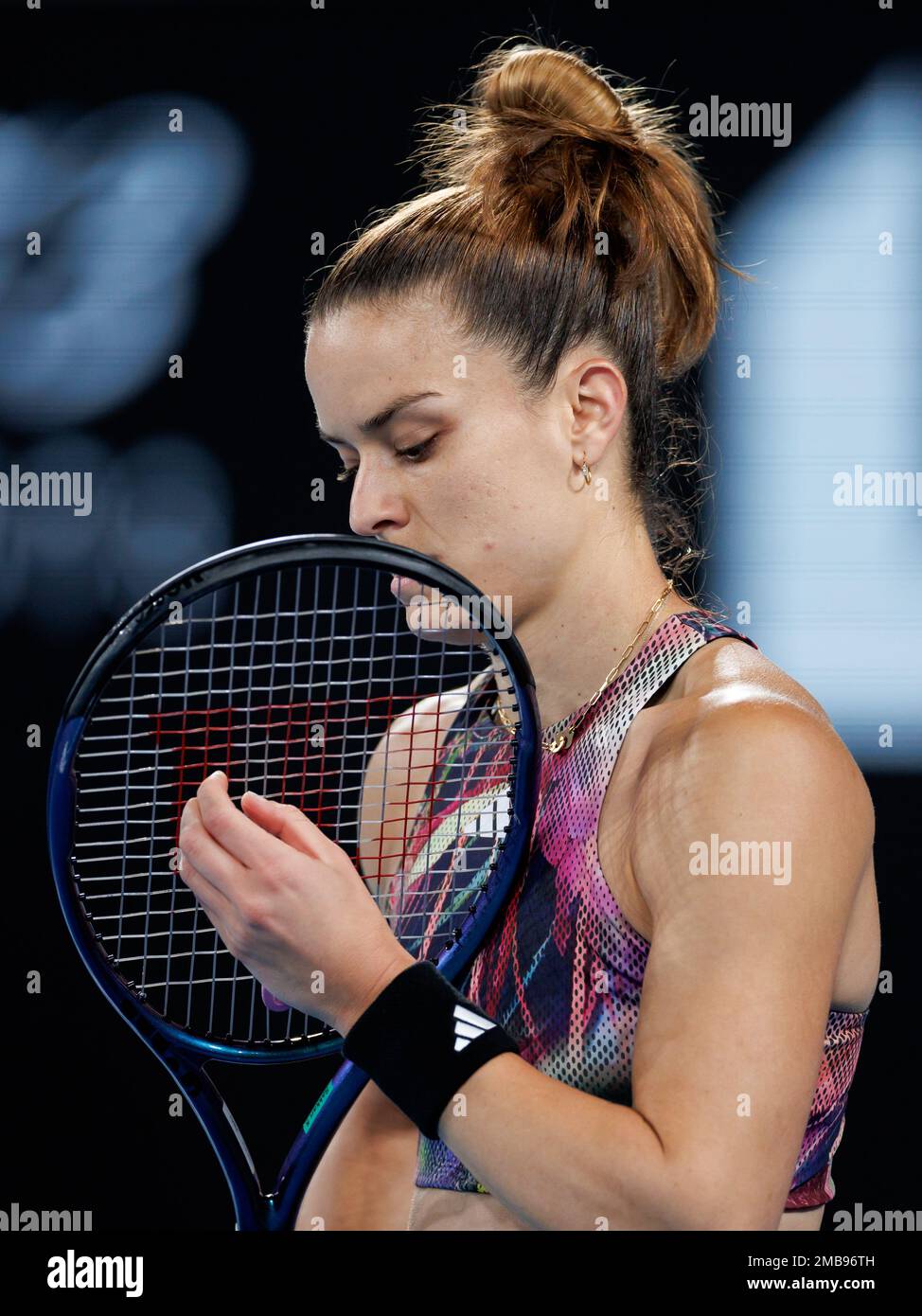 Melbourne Park 21/1/2023. Maria SAKKARI (GRE) in action at the 2023