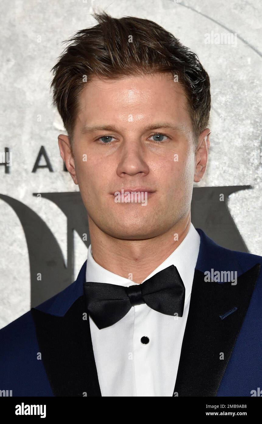 Michael Oberholtzer arrives at the 75th annual Tony Awards on Sunday