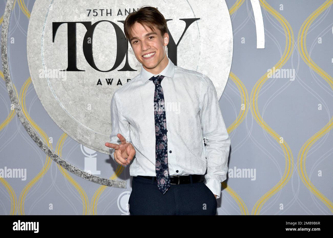 Axel Webber arrives at the 75th annual Tony Awards on Sunday, June 12 ...