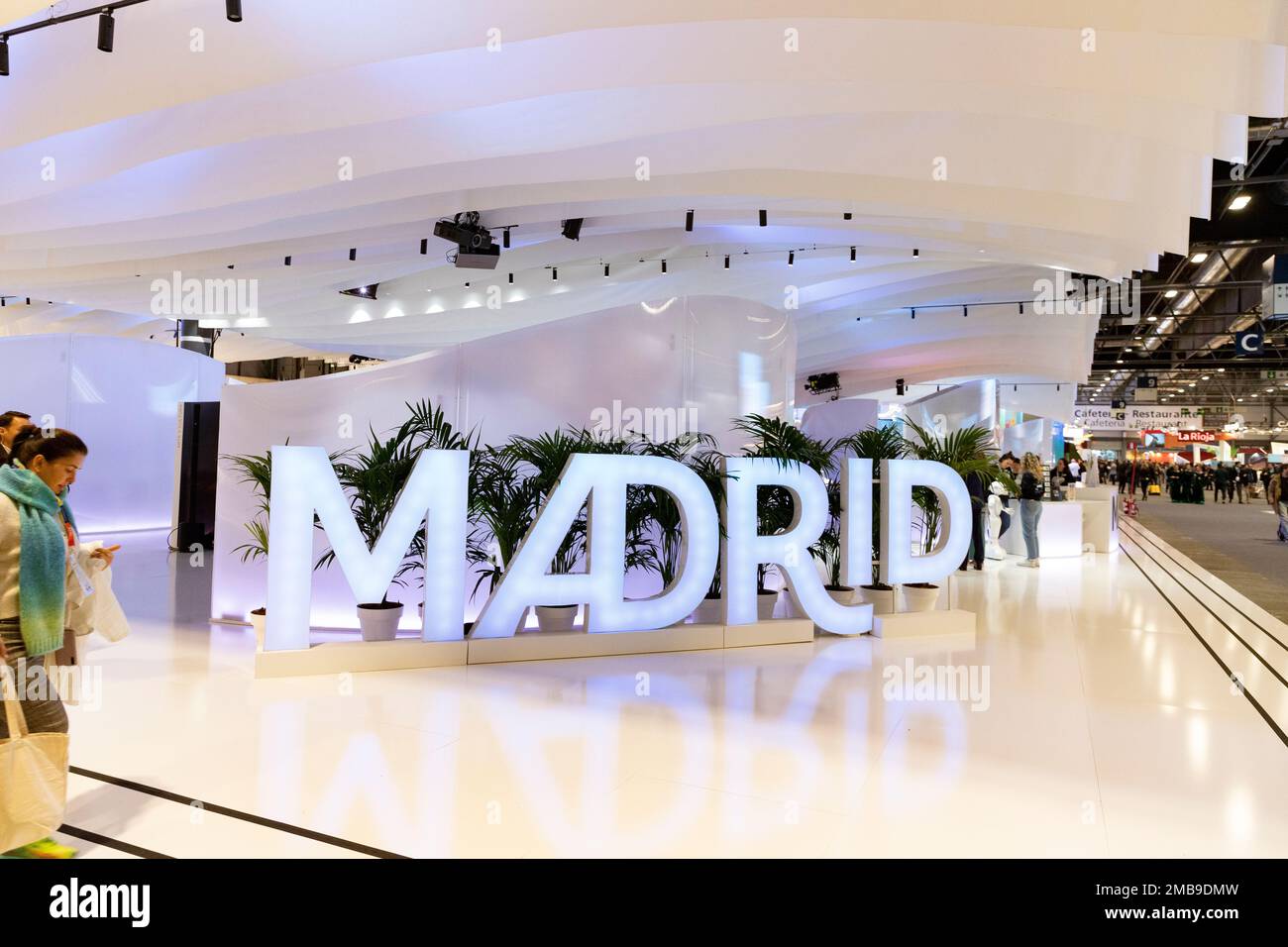 FITUR. Ifema. Tourism exhibition fair. Event that is held annually at Ifema, in the city of Madrid, Spain. MADRID, SPAIN - JANUARY 20, 2023. Stock Photo