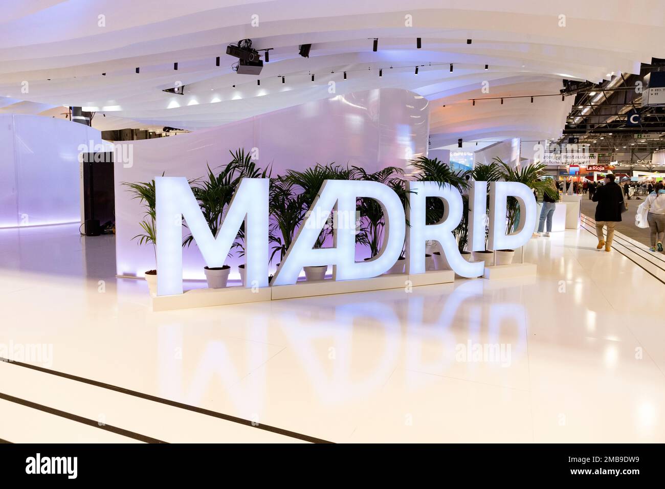 FITUR. Ifema. Tourism exhibition fair. Event that is held annually at Ifema, in the city of Madrid, Spain. MADRID, SPAIN - JANUARY 20, 2023. Stock Photo