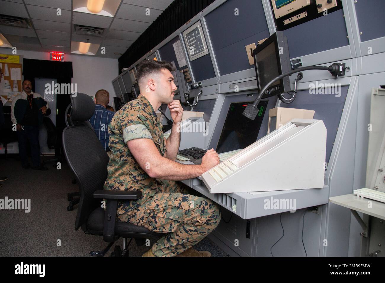 U.S. Marine Corps Cpl. Michael Herbert, air traffic controller with