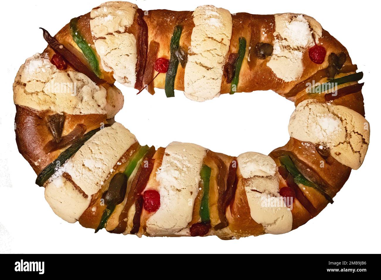 Rosca De Reyes Epiphany cake Stock Photo