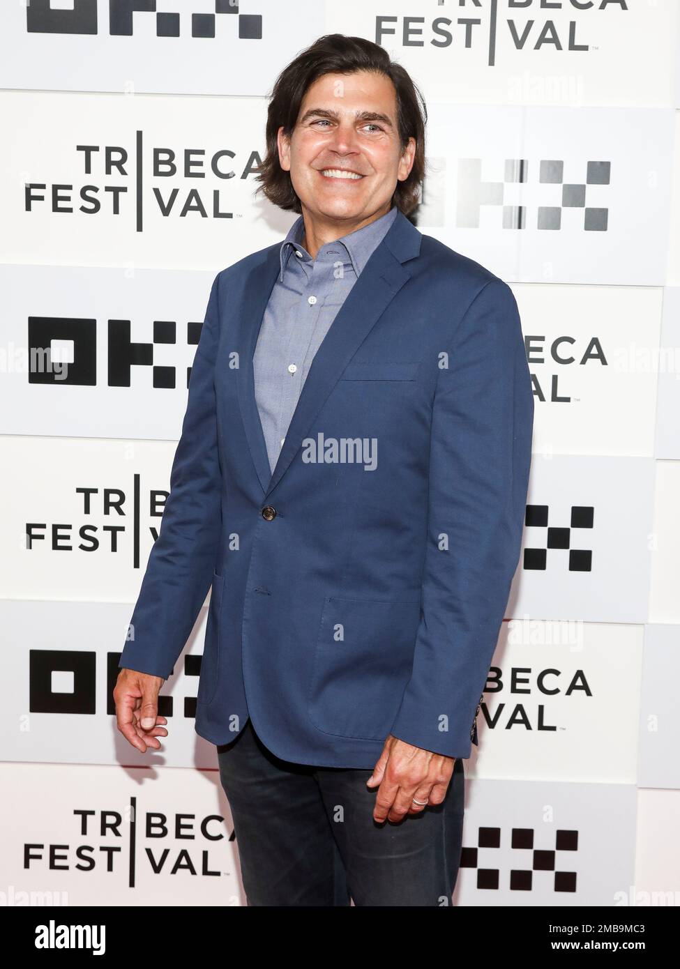 Writer Mark Stegemann attends the premiere for "Somewhere in Queens" at the  BMCC Tribeca Performing Arts Center during the 2022 Tribeca Festival on  Friday, June 10, 2022, in New York. (Photo by