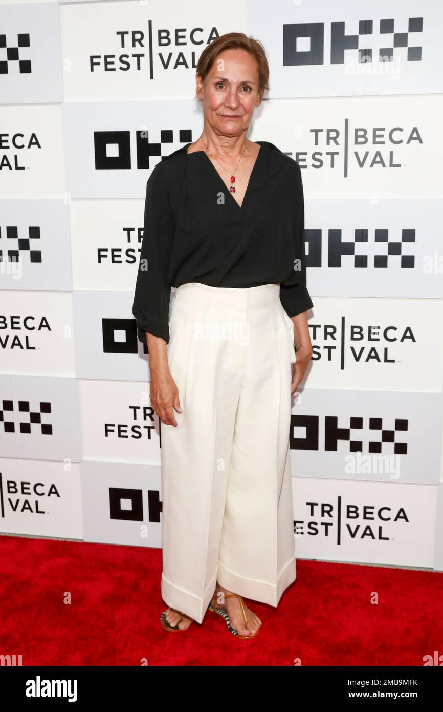 Actor Laurie Metcalf attends the premiere for Somewhere in Queens at the  BMCC Tribeca Performing Arts Center during the 2022 Tribeca Festival on  Friday, June 10, 2022, in New York. (Photo by