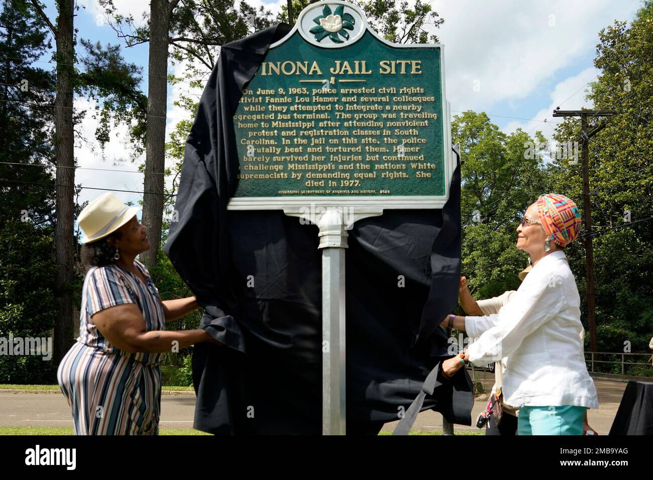 Euvester Simpson, right, a civil rights activist, who shared the Winona