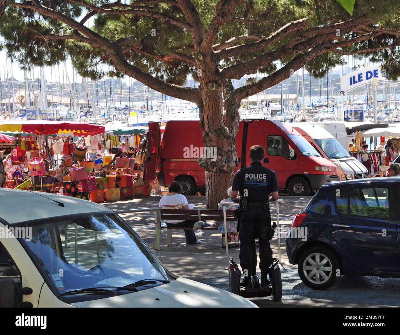 Municipal police of Bandol in electric scooters Stock Photo - Alamy
