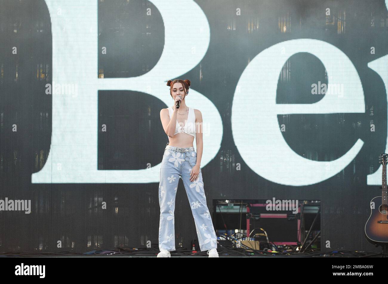 Em Singer Em Beihold performs at Wango Tango 2022 on Saturday June 4, 2022, at ...