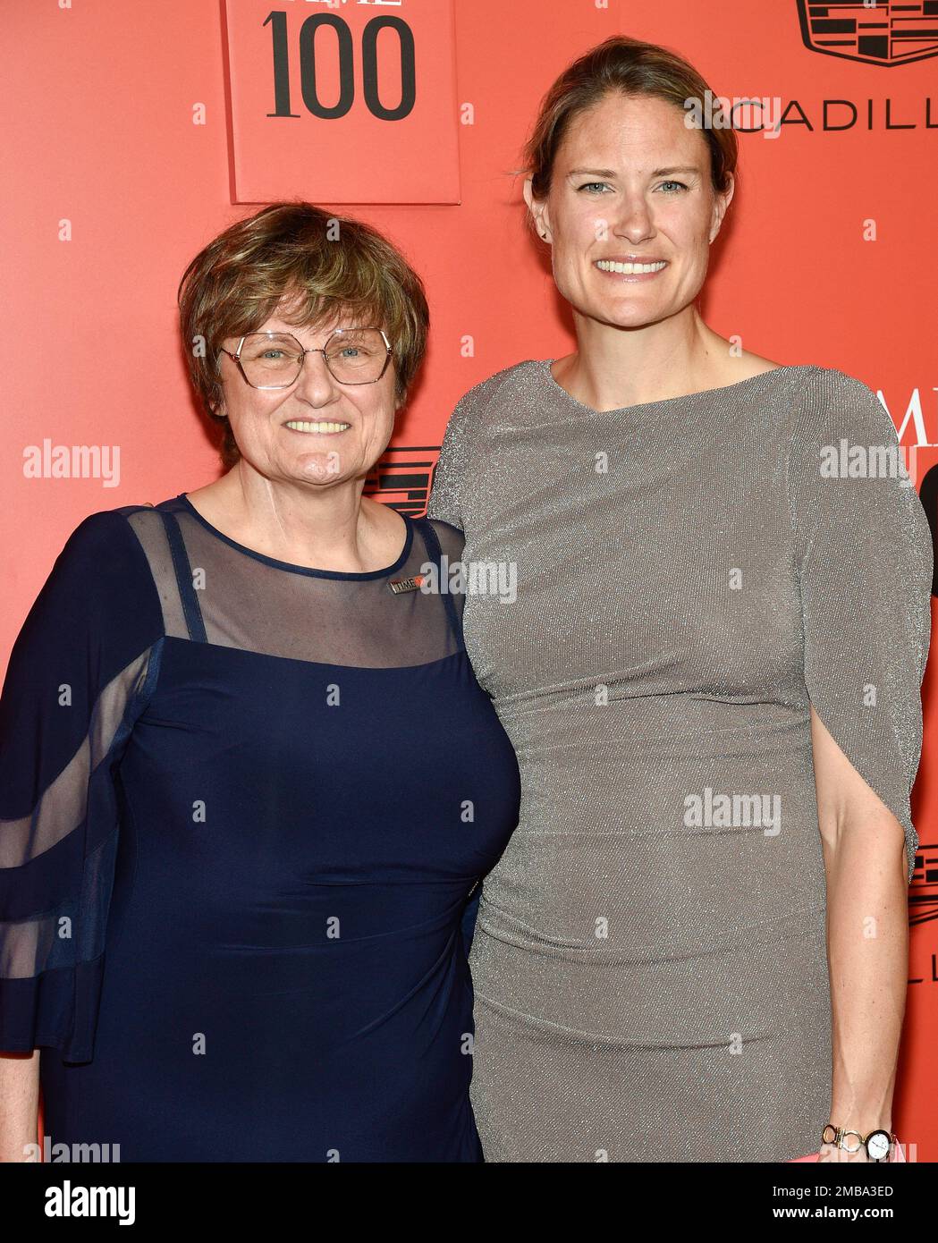 Katalin Karikó, left, and Susan Francia attend the TIME100 Gala