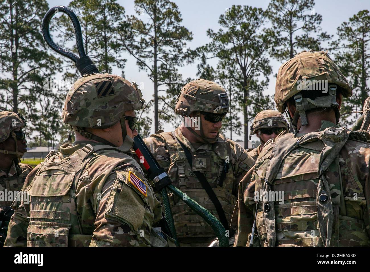 U.S. Army Staff Sgt. Ryan Crosby, a cannon crew member, with the ...