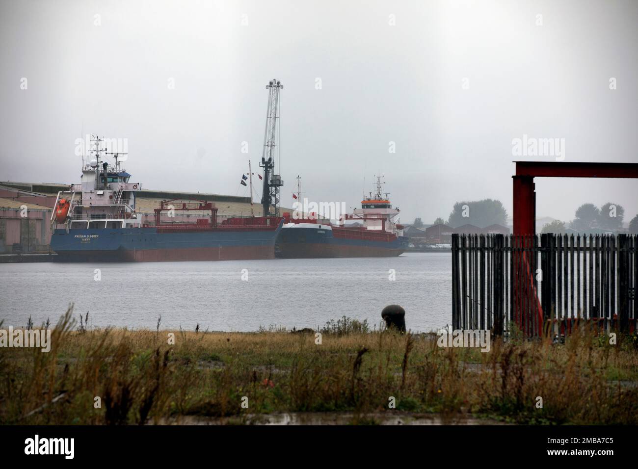 Looking across the East Float dock in Birkenhead, part of the Wirral